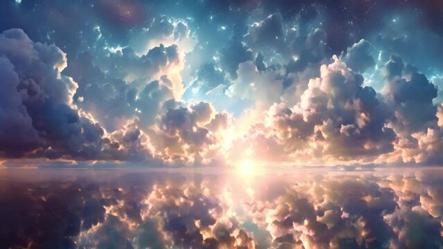 神秘的な空の背景素材,Generative AI 