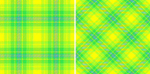 Plaid textile texture of check background seamless with a vector tartan pattern fabric.