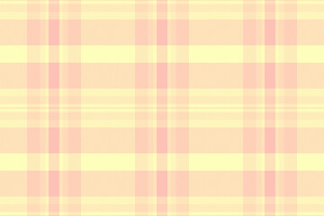 India pattern plaid fabric, nostalgia texture check vector. Spring textile tartan seamless background in light and peach puff colors.