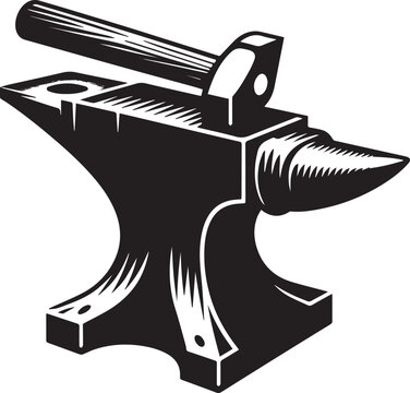 recommend clip art: anvil hammer silhouette