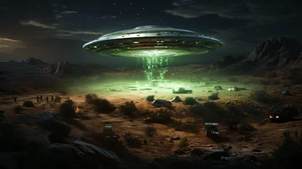 Photo sur Plexiglas UFO Vintage Flying saucer