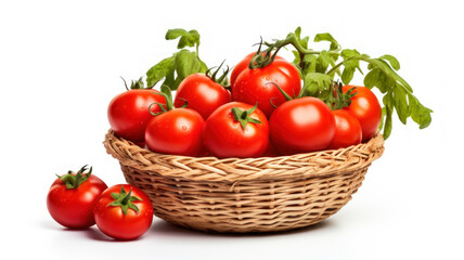 fresh tomato on background