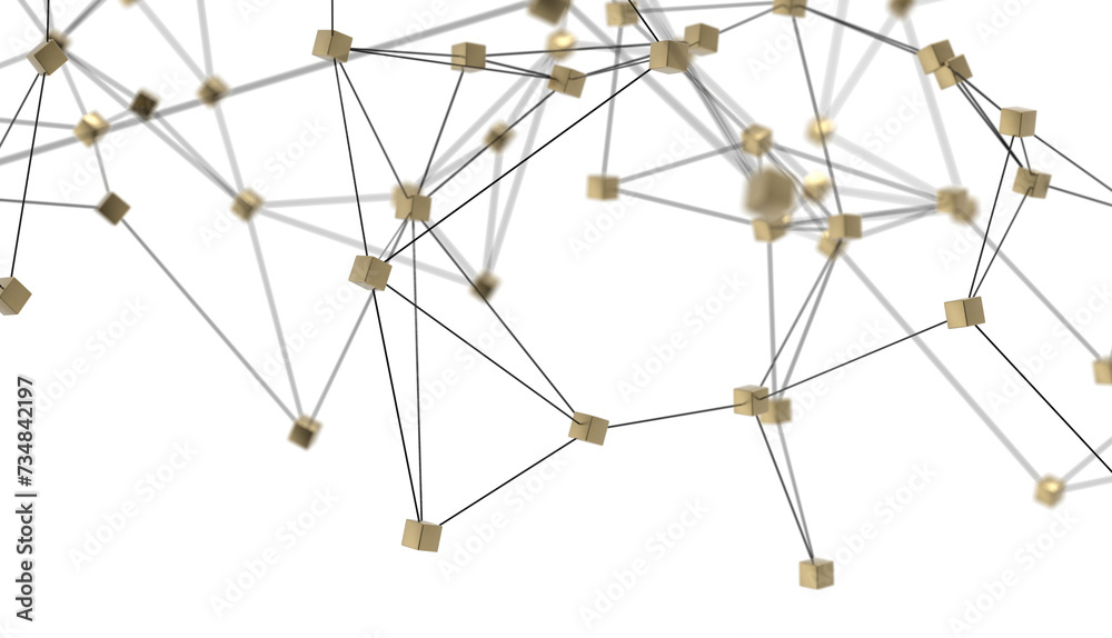 Poster network structure - abstract design connection