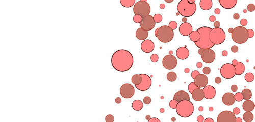 3d confetti png. red confetti falls from the sky.