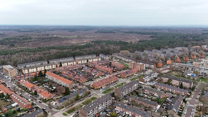 Aerial view of Hilversum city, Netherlands