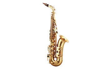 Play Saxophone Isolated On Transparent Background