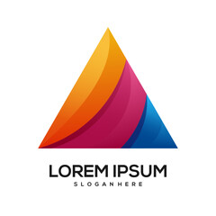 Logo real estate colorful gradient