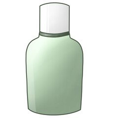 Water bottle with glass for portable use