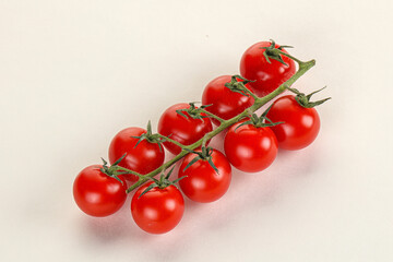 Ripe sweet cherry tomato branch
