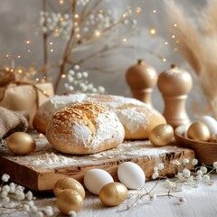 Beautiful minimalistic Easter background