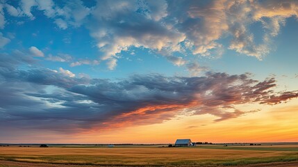 livestock farm sky