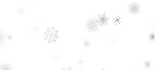 Snowflake Storm: Astonishing 3D Illustration of Descending Festive Snowflakes