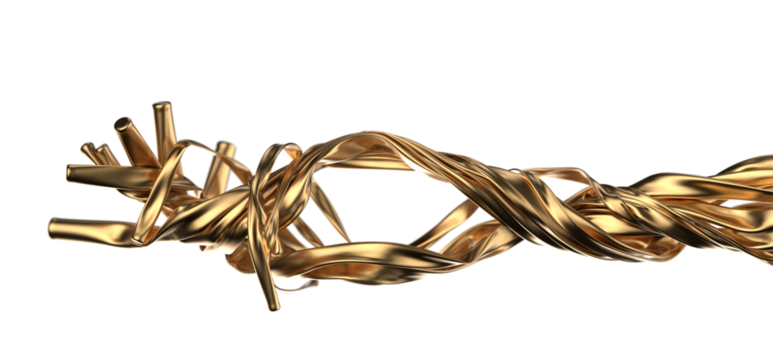 3d render of dark and gold cloth. iridescent holographic foil. abstract art fashion background.