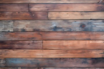 An intricately detailed seamless texture of a rustic wooden board, enhanced with a palette of subtle yet lively colors.