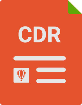 CDR file Icon with symbols