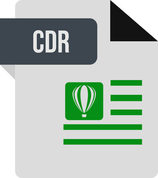 CDR Icon black and grey with symbol