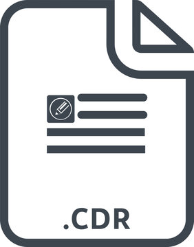 CDR File icon with symbol