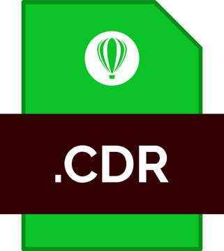 CDR  File extension Icon Fill Crisp corners with symbol