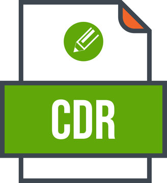 CDR  File Icon Fill and outline Crisp corners