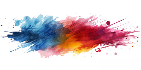 dynamic and bold watercolor brush strokes for the strike-through, conveying a burst of energy and movement.