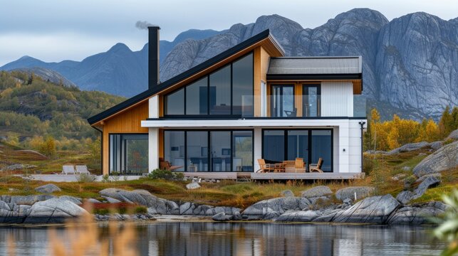 Beautiful modern Norvegian house
