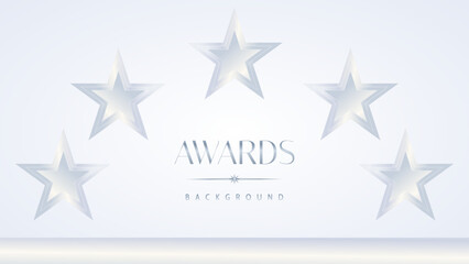 Luxury white award graphic background. Template luxury premium corporate abstract design. Template banner certificate. Modern design concept. Vector illustration.