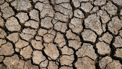 Texture soil dry crack background pattern of drought lack of water of nature old broken.