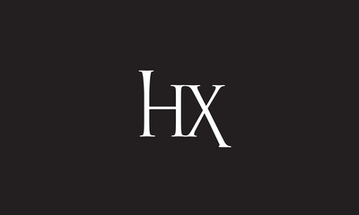 HX, XH , X , H , Abstract Letters Logo Monogram	
