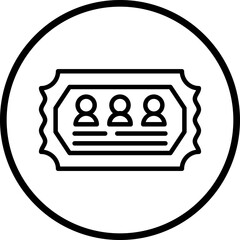 Group Ticket Icon Style