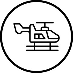 Helicopter Icon Style