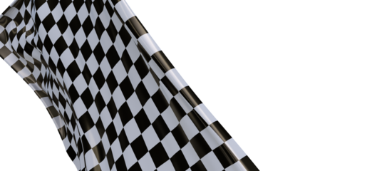 flag finish race sport 3d champion winner