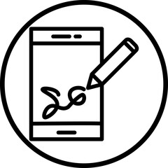 Digital Signature Icon Style