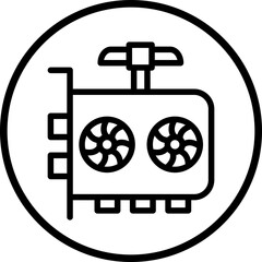 GPU Mining Icon Style