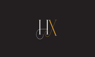 HX, XH , X , H , Abstract Letters Logo Monogram	