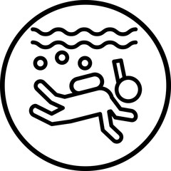 Deep Diving Icon Style
