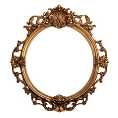 Frame gold antique picture vintage old decoration art