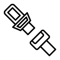 Seat Belt line icon