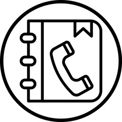 Phone Book Icon Style