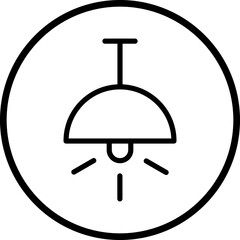 Pendant Light Icon Style © designing ocean