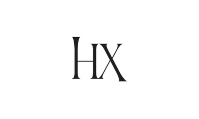 HX, XH , X , H , Abstract Letters Logo Monogram