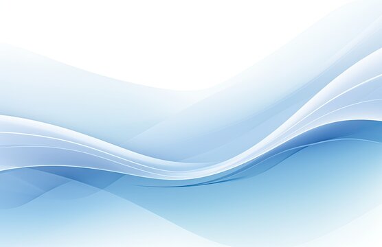 An abstract light blue wave design with space for text or image