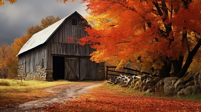 sketch barn fall depi