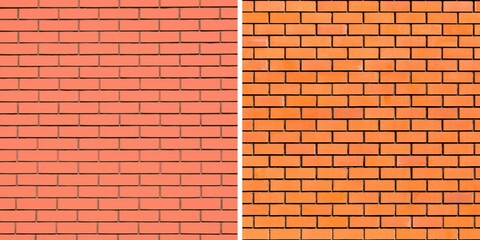 The bricks are neatly arranged, good for illustrations and backgrounds