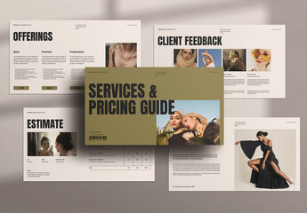 Services and Pricing Guide Presentation Template