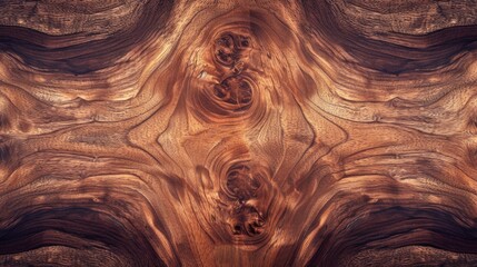 Elegant Walnut Wood Texture on Minimalist Shaped Canvas - Wide-Angle, 4K Ultra HD Still Life Photography