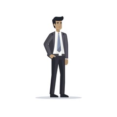 illustration of businessman on an isolated background