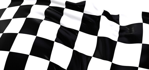 Black and white flag - PNG
