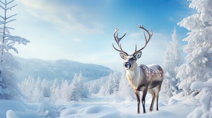 merry happy holidays reindeer