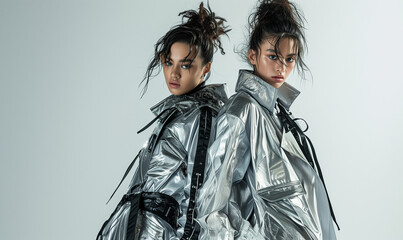 Chic Silver Attire: Bold & Innovative: Silver-Clad Fashion Icons in Vogue.