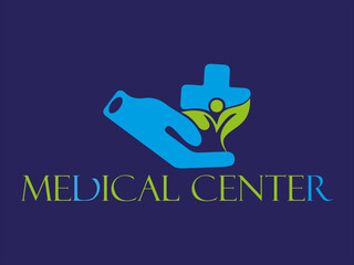 Medical logo design vector illustration.